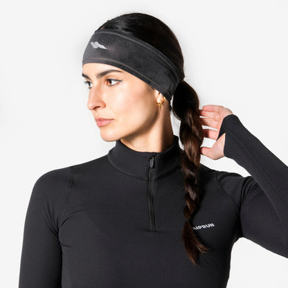 Kiprun Warm+ V2 Adult Warm Running Headband - Grey Graph