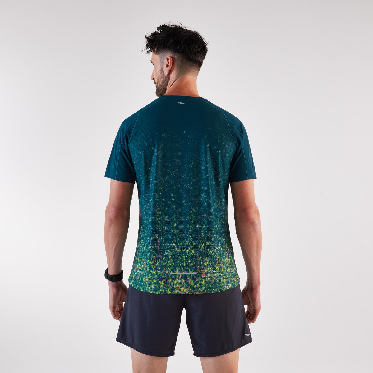 Kiprun Men's Trail Running T-Shirt, Kiprun Run 500 Grey / Black
