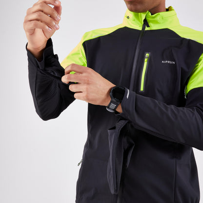 Kiprun Run 900 Warm Regul Men's Long-Sleeved Running Jacket - Black