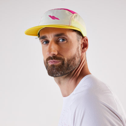 Kiprun Men's and Women's Running Cap, Kiprun Blue Yellow Pink