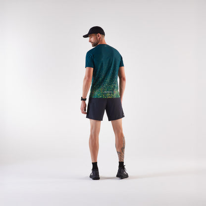 Kiprun Men's Trail Running T-Shirt, Kiprun Run 500 Grey / Black