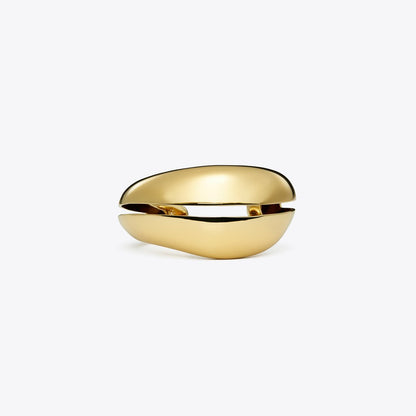Tory Burch Pierced Cuff Light Brass
