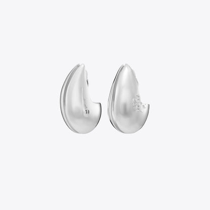 Tory Burch Pierced Earrings Light Silver