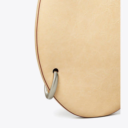 Tory Burch Pierced Handbag Smoky Tan