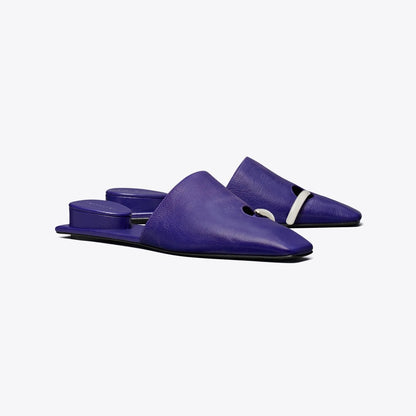 Tory Burch Pierced Mule BALLPOINT BLUE