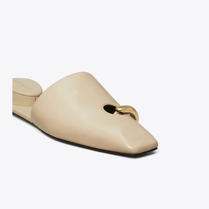 Tory Burch Pierced Mule STONE GRAY