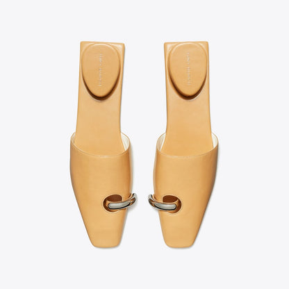 Tory Burch Pierced Mule CANTUCCI / SILVER