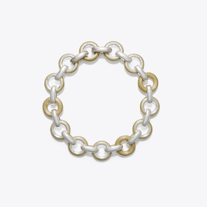 Tory Burch Pierced Necklace Light Silver / Multi