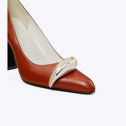 Tory Burch Pierced Pump SIENNA RED