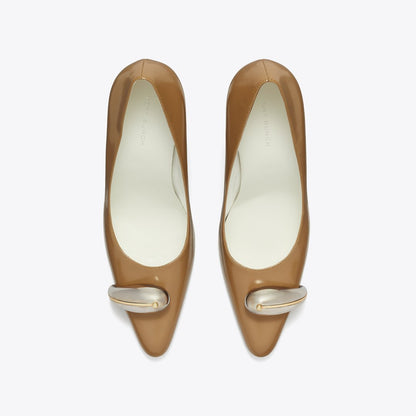 Tory Burch Pierced Pump SOFT ACORN / SILVER