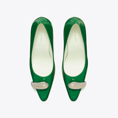 Tory Burch Pierced Pump GRASS / SILVER