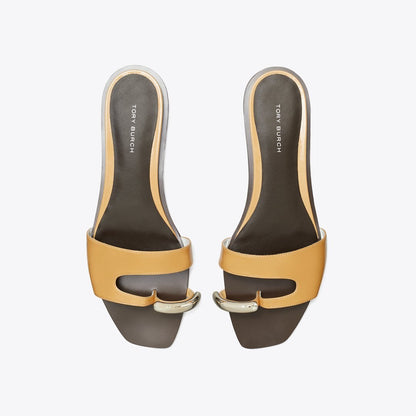 Tory Burch Pierced Slide CANTUCCI / SILVER