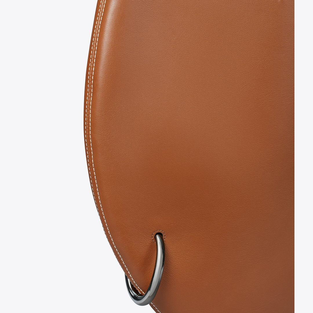 Tory Burch Pierced Soft Bag Aged Tan