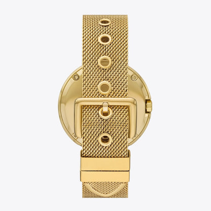 Tory Burch Pierced Watch IVORY/GOLD