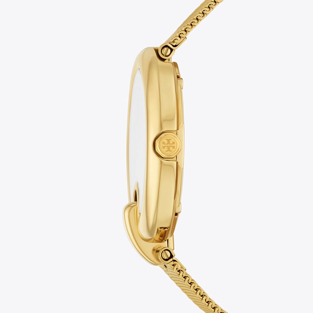 Tory Burch Pierced Watch IVORY/GOLD