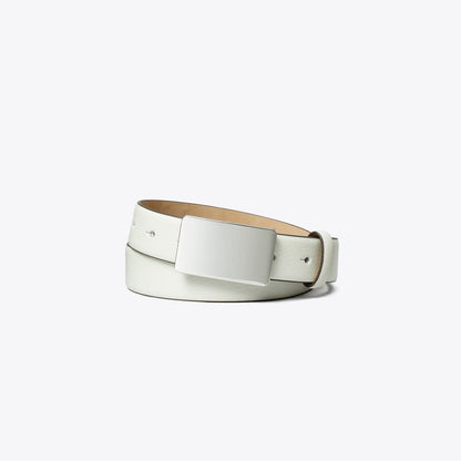 Tory Burch Plate Belt Blanc