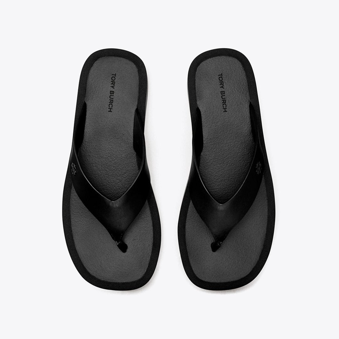 Tory Burch Platform Flip-Flop Black / Black