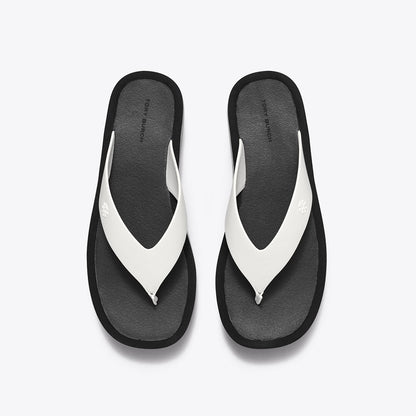 Tory Burch Platform Flip-Flop OPTIC WHITE / BLACK