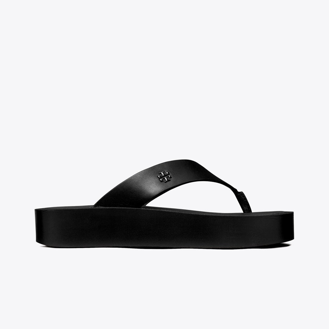 Tory Burch Platform Flip-Flop Black / Black