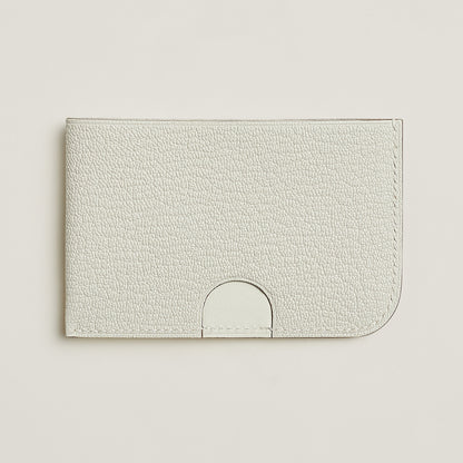  Hermes Poisson Card Holder Caramel