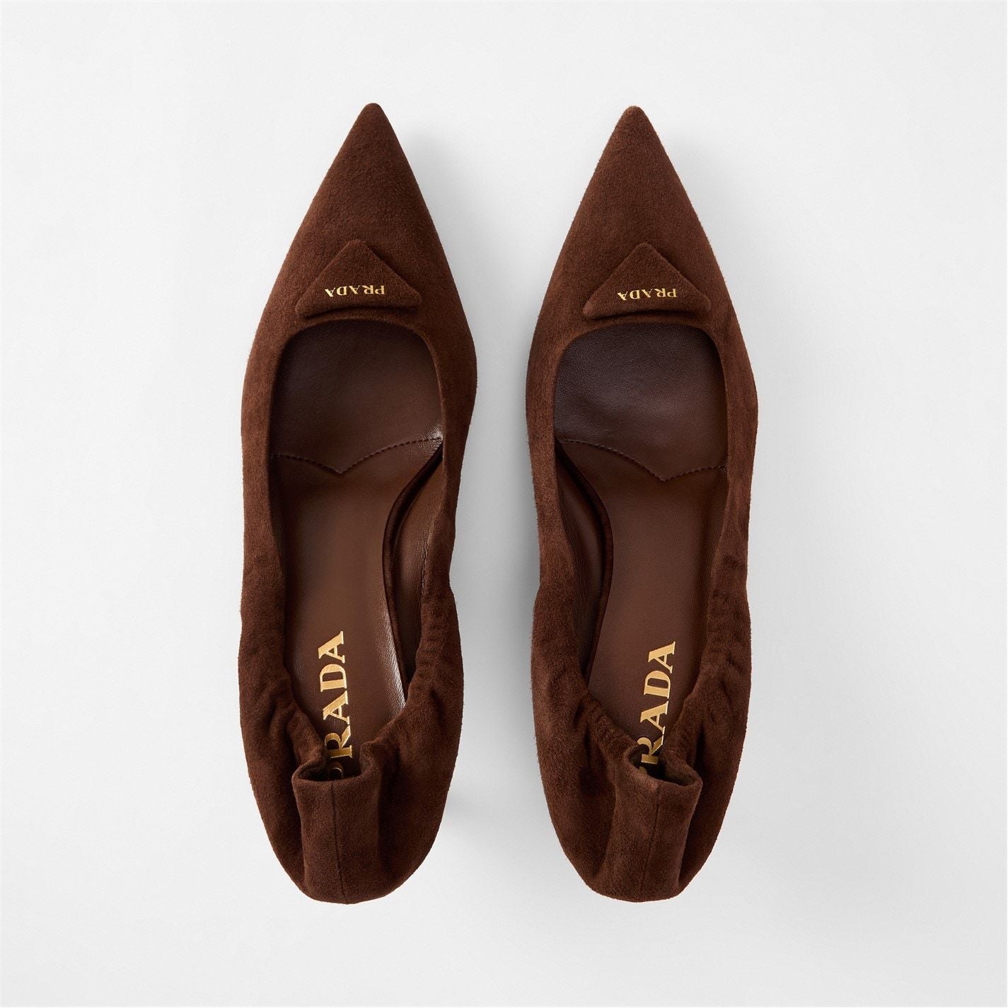  Prada Ruched Court Ld54 Cacao