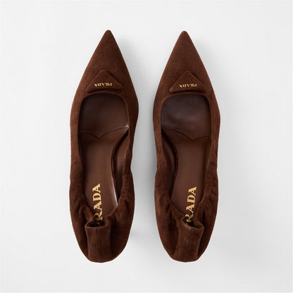  Prada Ruched Court Ld54 Cacao