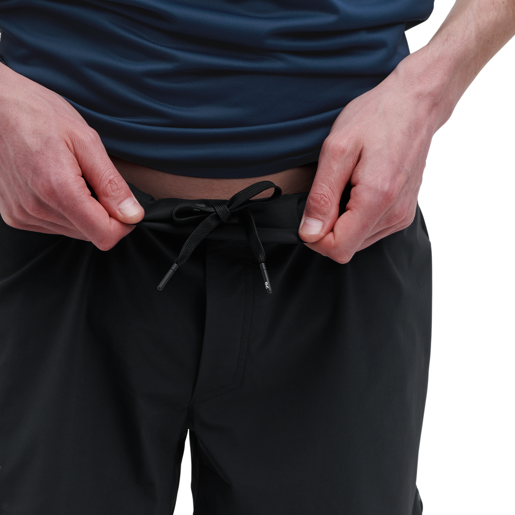 on 5" lightweight shorts Black