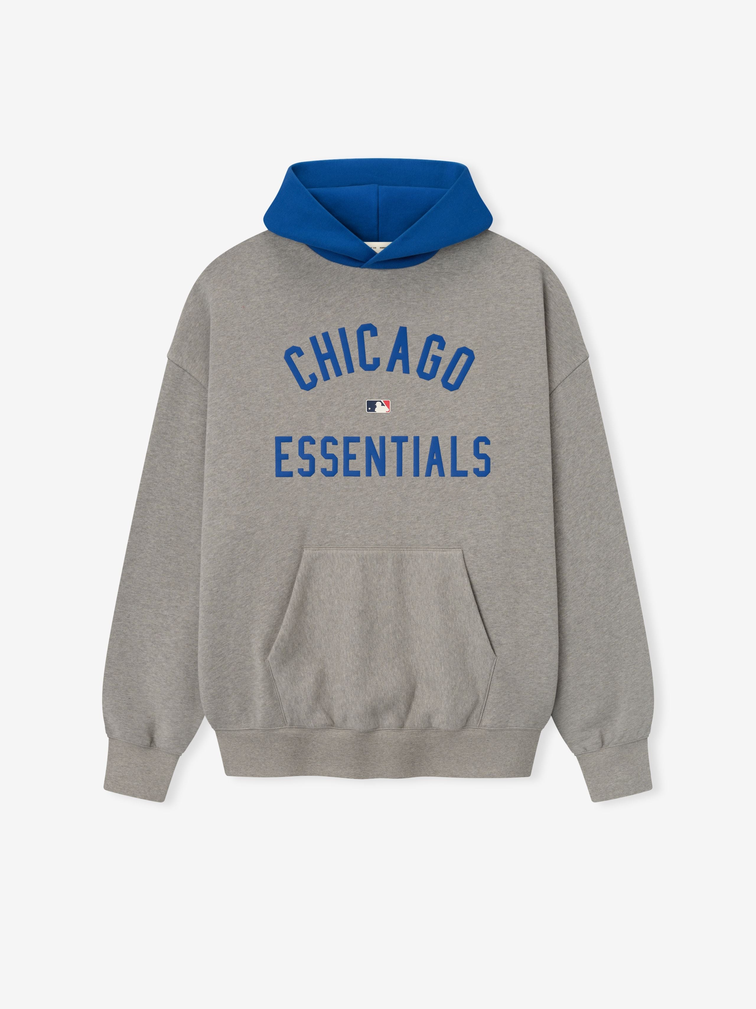 Essentials Cubs Sport Hoodie Concrete Heather/Blue