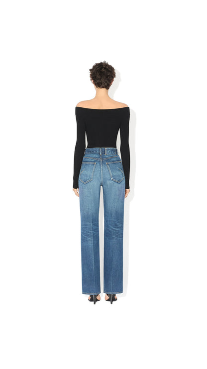Alaïa Bootcut Denim Jeans