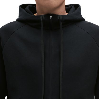 On Zipped Hoodie Black