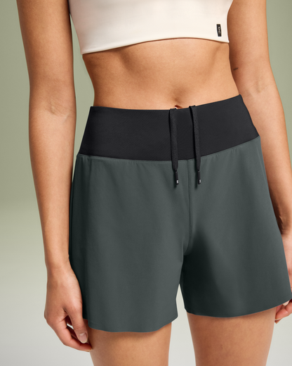 On 5" Running Shorts Lead | Black (Women'S)