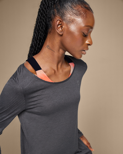 On Performance Long-T Lumos Black | Iron (Women'S)