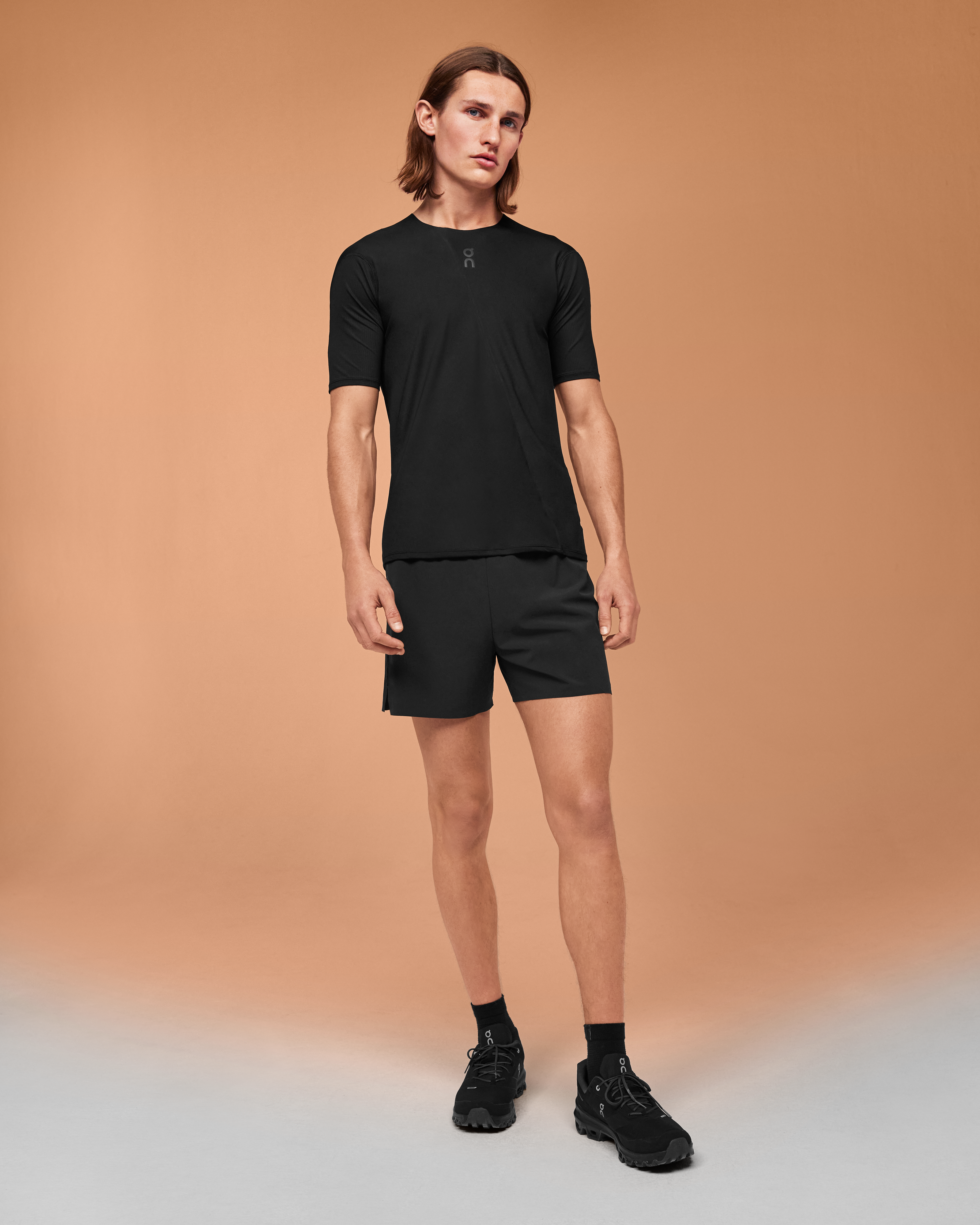 on ultra shorts Black