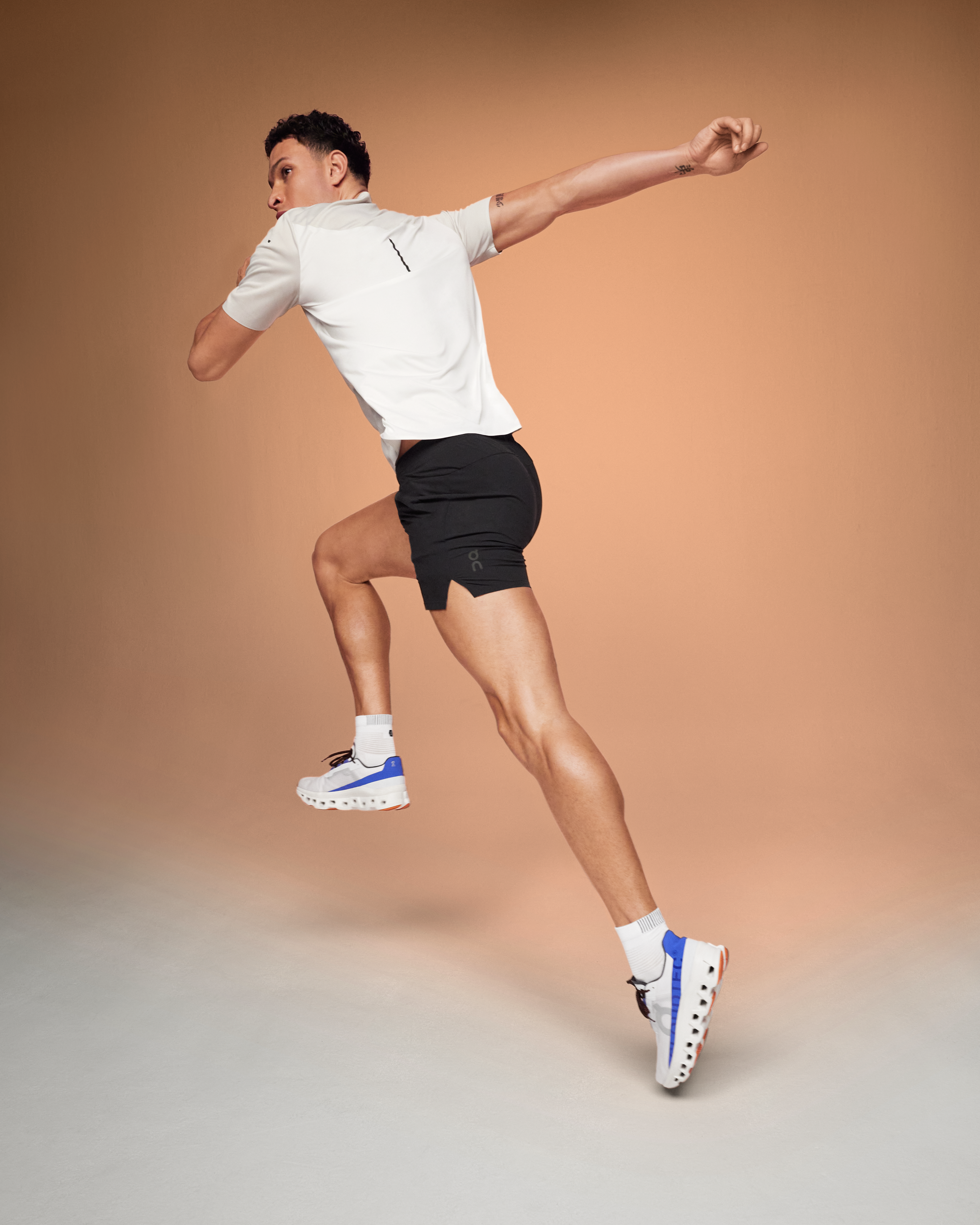on essential shorts Black