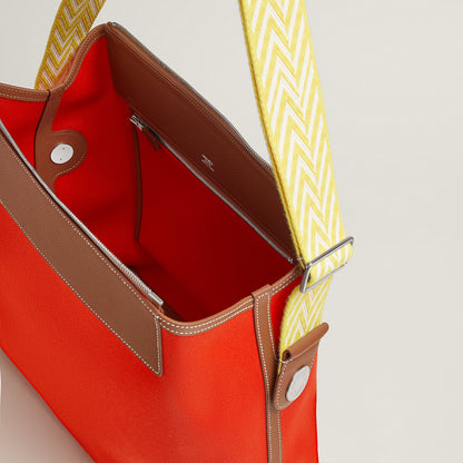  Hermes R.M.S 12H Bag Orange Mcano