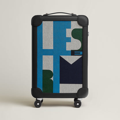  Hermes R.M.S Cabin Suitcase Bleu Hydra