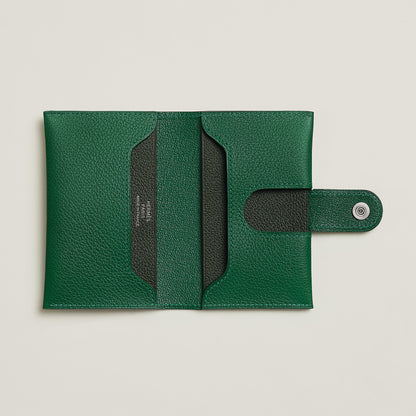  Hermes R.M.S Card Holder Bleu Zanzibar