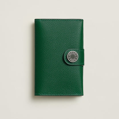  Hermes R.M.S Card Holder Bleu Zanzibar