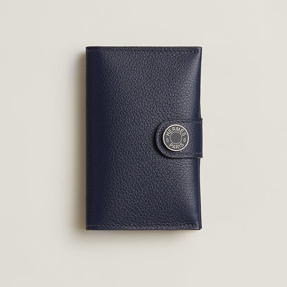  Hermes R.M.S Card Holder Bleu Nuit