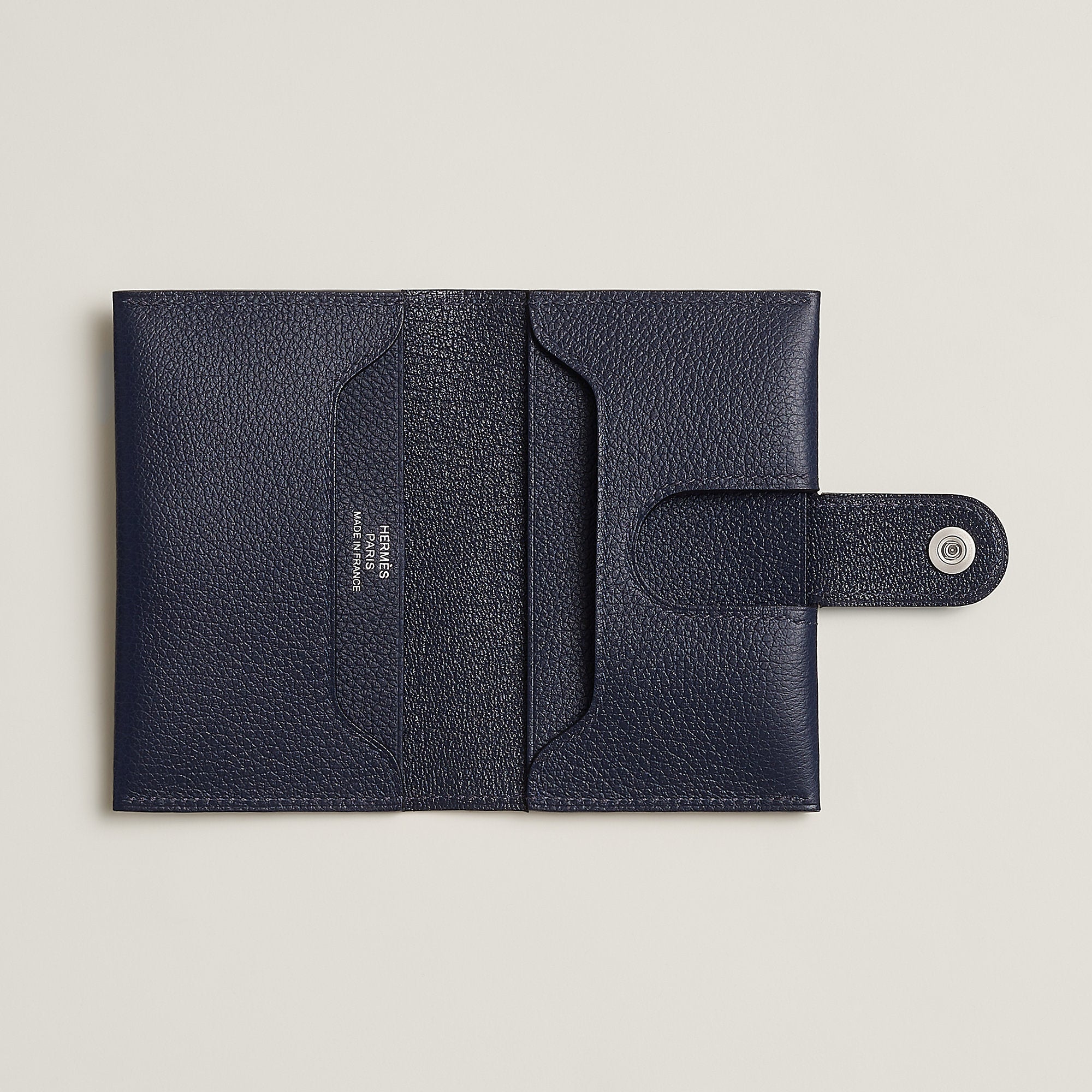  Hermes R.M.S Card Holder Bleu Nuit