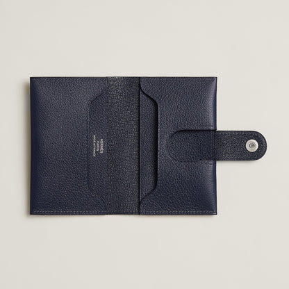  Hermes R.M.S Card Holder Bleu Nuit