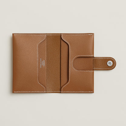  Hermes R.M.S Card Holder Bleu Zanzibar