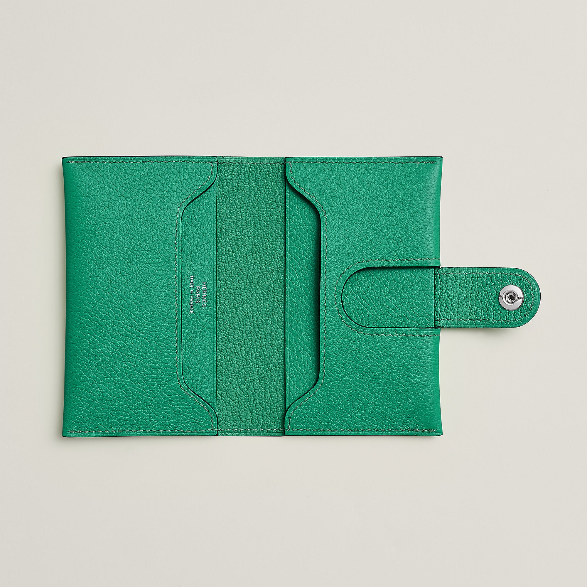  Hermes R.M.S Card Holder Bleu Zanzibar