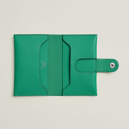  Hermes R.M.S Card Holder Bleu Zanzibar