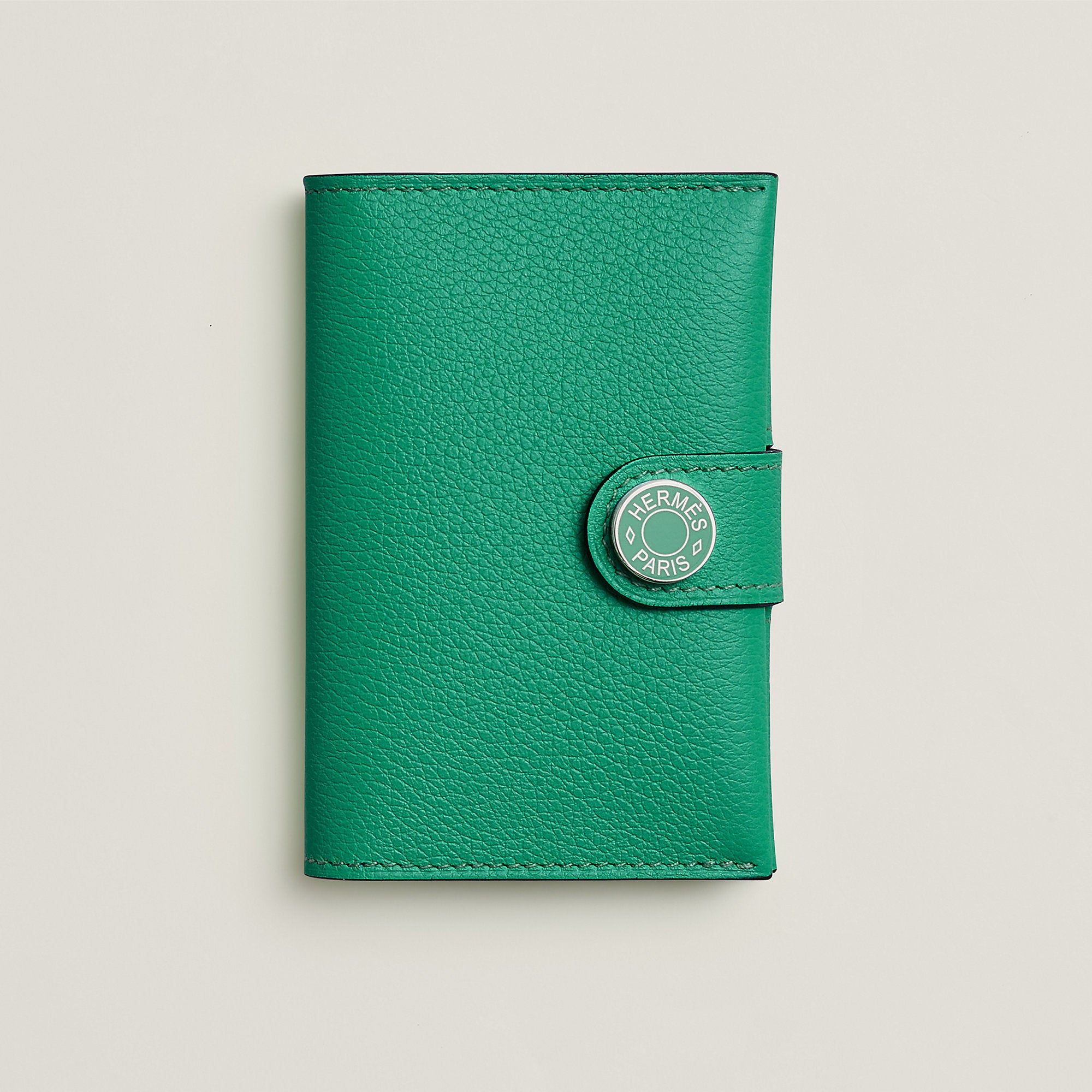  Hermes R.M.S Card Holder Bleu Zanzibar