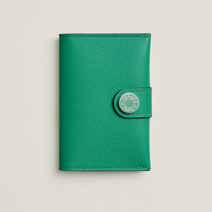  Hermes R.M.S Card Holder Bleu Zanzibar
