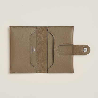  Hermes R.M.S Card Holder Bleu Zanzibar