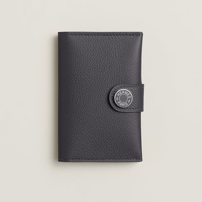  Hermes R.M.S Card Holder Bleu Zanzibar