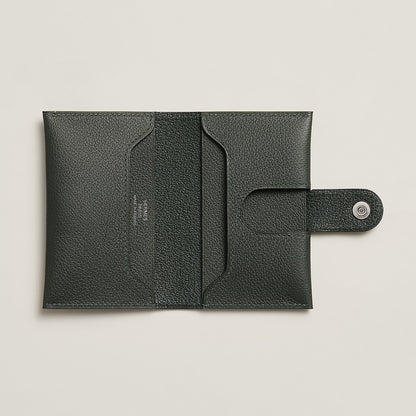  Hermes R.M.S Card Holder Bleu Zanzibar