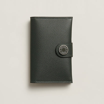  Hermes R.M.S Card Holder Bleu Zanzibar